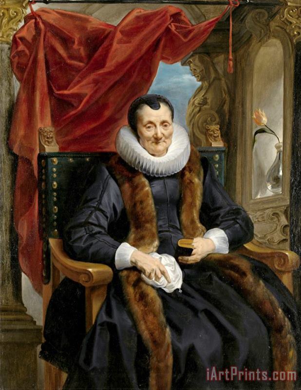 Jacob Jordaens Portrait of Magdalena De Cuyper Art Print