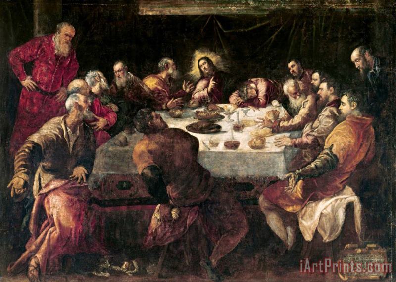 Jacopo Robusti Tintoretto The Last Supper Art Print