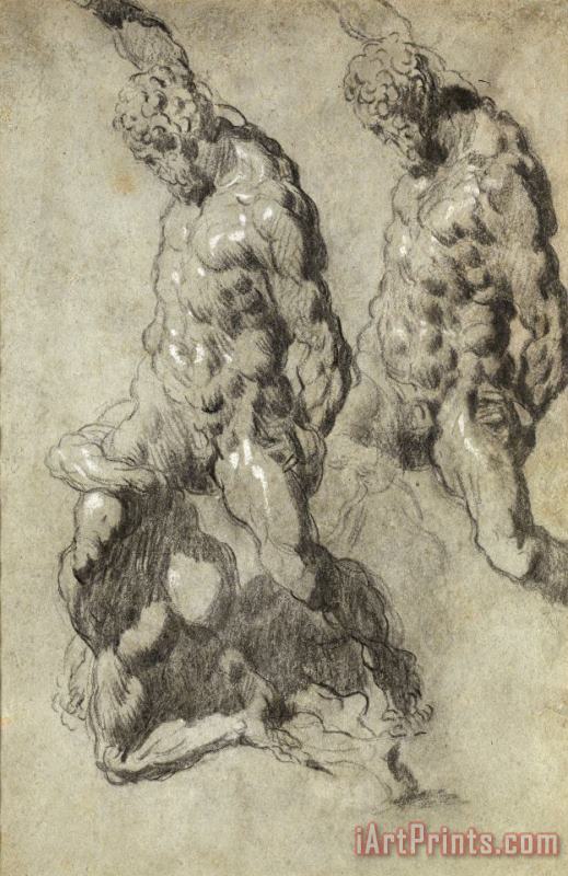 Jacopo Robusti Tintoretto Two Studies of Samson Slaying The Philistines Art Painting