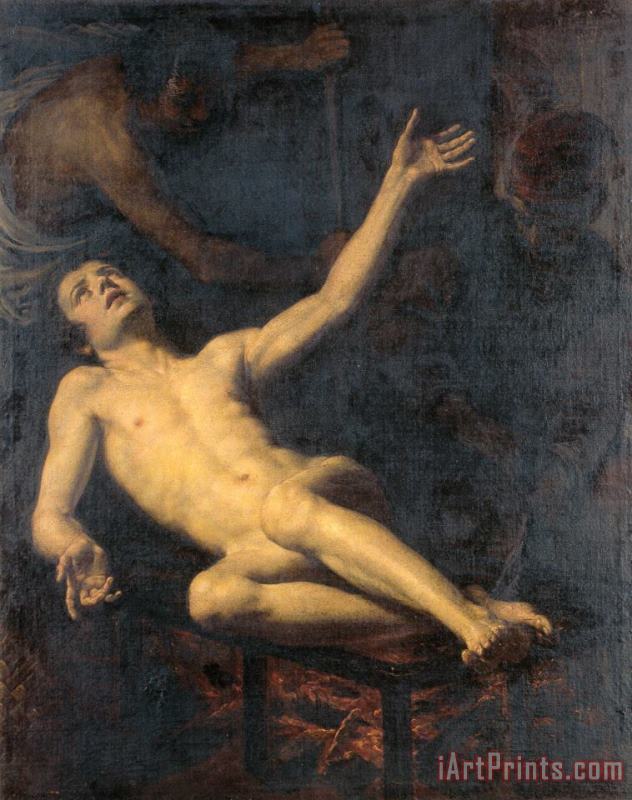 Jacopo Vignali The Martyrdom of Saint Lawrence Art Print