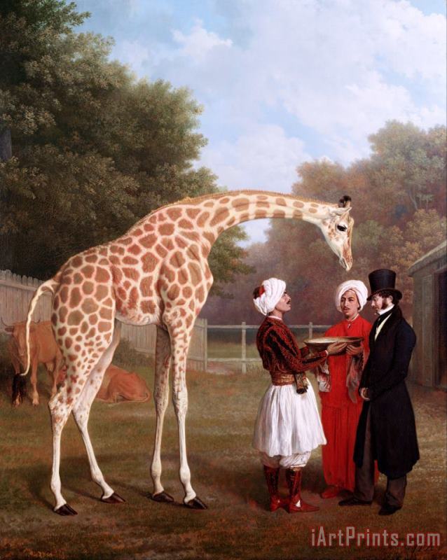 Jacques-Laurent Agasse Nubian Giraffe Art Painting