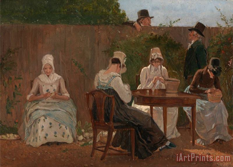 Jacques-Laurent Agasse The Chalon Family in London Art Print