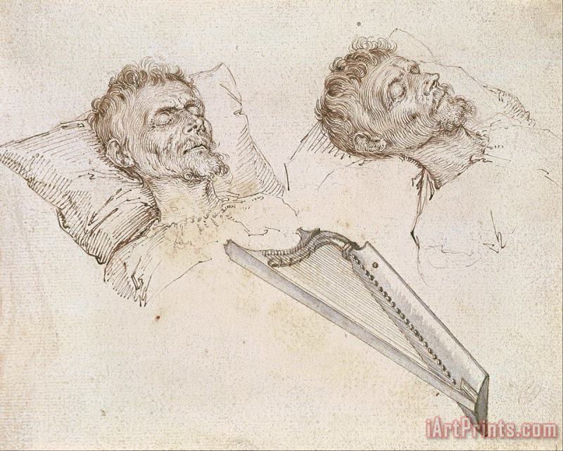 Karel Van Mander on His Deathbed painting - Jacques de II. Gheyn Karel Van Mander on His Deathbed Art Print