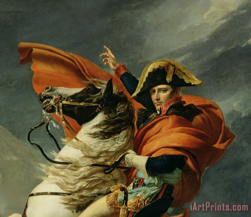 Jacques Louis David Napoleon Crossing the Alps on 20th May 1800 Art Print