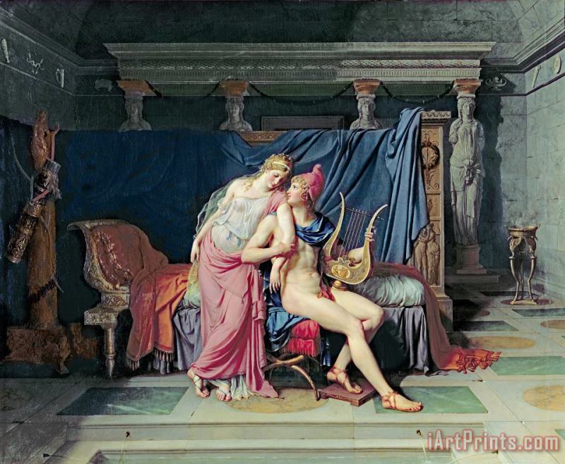 Jacques Louis David Paris and Helen Art Print