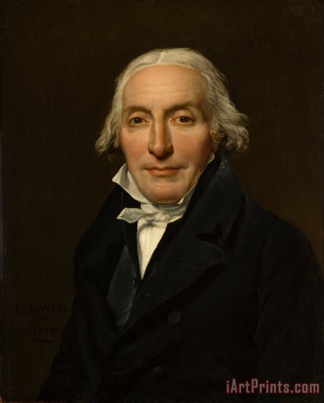 Jacques Louis David Portrait of Jean Pierre Delahaye Art Painting