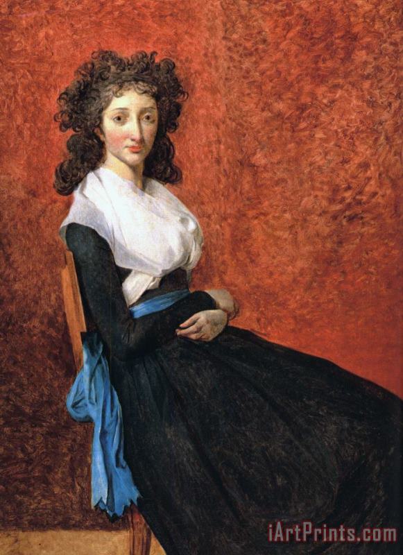 Portrait of Louise Trudaine painting - Jacques Louis David Portrait of Louise Trudaine Art Print
