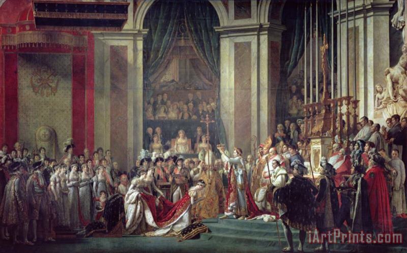 Jacques Louis David The Consecration of The Emperor Napoleon (1769 1821) And The Coronation of The Empress Josephine (1763 1814) by Pope Pius Vii, 2nd December 1804 Art Print