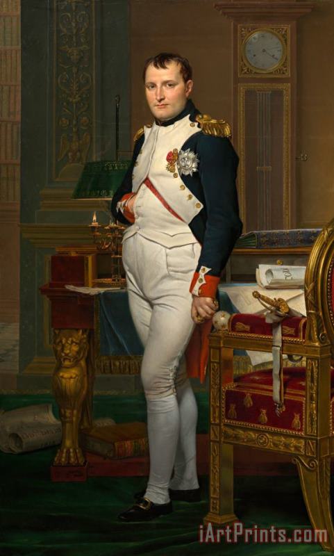 The Emperor Napoleon in His Study at The Tuileries painting - Jacques Louis David The Emperor Napoleon in His Study at The Tuileries Art Print