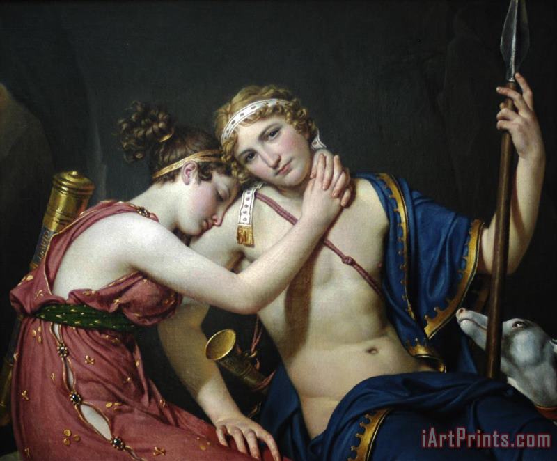 Jacques Louis David The Farewell of Telemachus And Eucharis Art Painting
