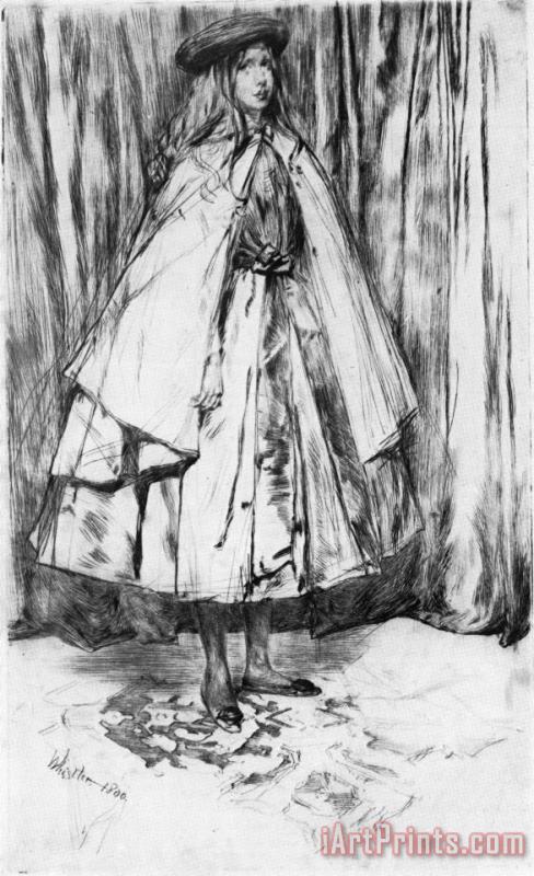 Annie Haden painting - James Abbott McNeill Whistler Annie Haden Art Print