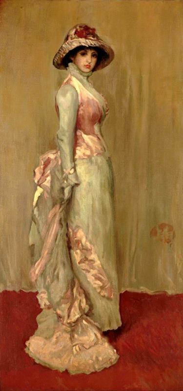 James Abbott McNeill Whistler Harmony in Pink And Gray Lady Meux Art Print
