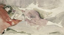 James Abbott McNeill Whistler Mother And Child On A Couch painting