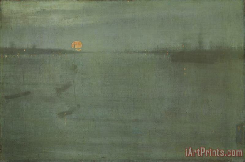 James Abbott McNeill Whistler Nocturne Blue And Gold Southampton Water Art Painting