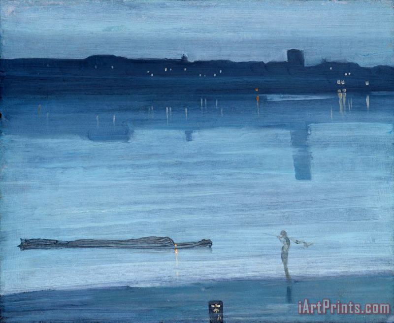 James Abbott McNeill Whistler Nocturne Blue And Silver Art Painting