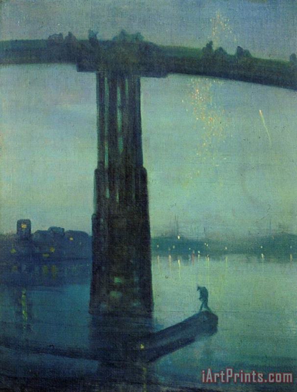 James Abbott McNeill Whistler Nocturne in Blue And Green Art Print