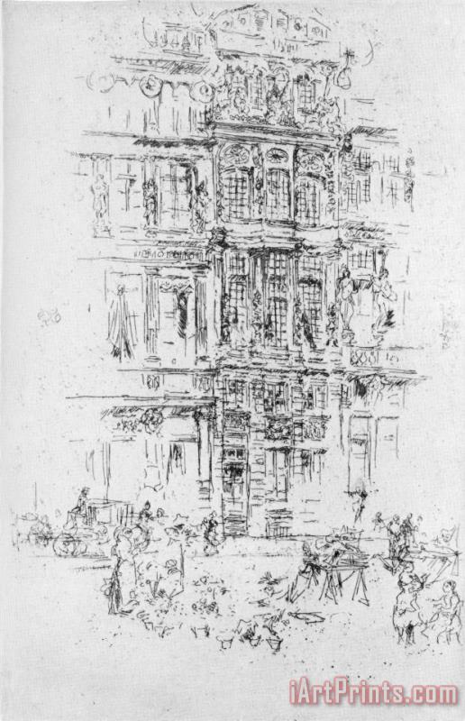 James Abbott McNeill Whistler Palaces, Brussels Art Print