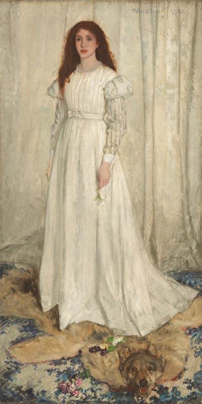 Symphony In White No 1 The White Girl painting - James Abbott McNeill Whistler Symphony In White No 1 The White Girl Art Print