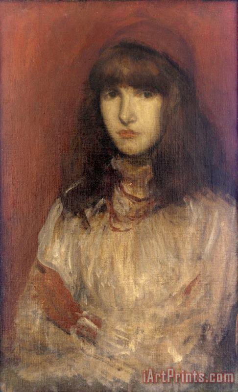 James Abbott McNeill Whistler The Little Red Glove Art Painting