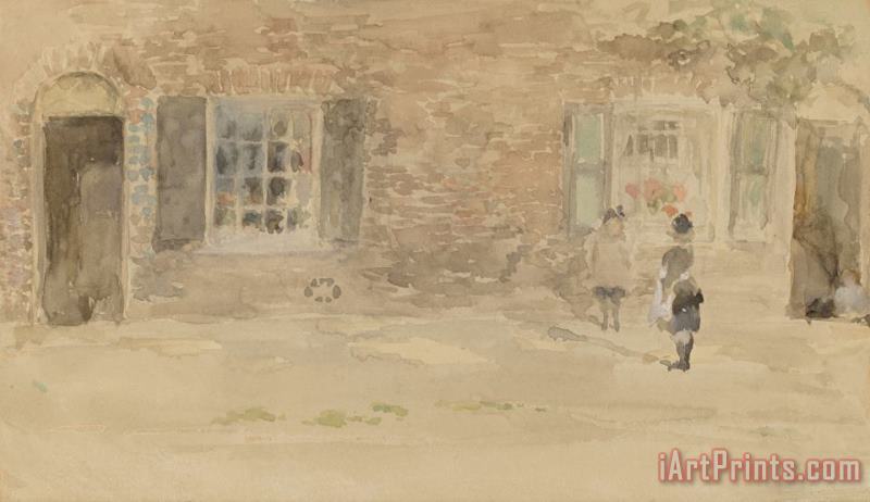 Village Shop, Chelsea painting - James Abbott McNeill Whistler Village Shop, Chelsea Art Print
