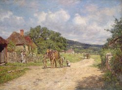 James Charles A Village Scene painting