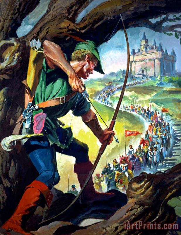 James Edwin McConnell Robin Hood Art Painting