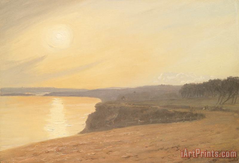 Sunset painting - James Hallyar Sunset Art Print
