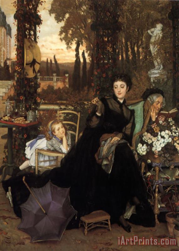 James Jacques Joseph Tissot A Widow Art Painting