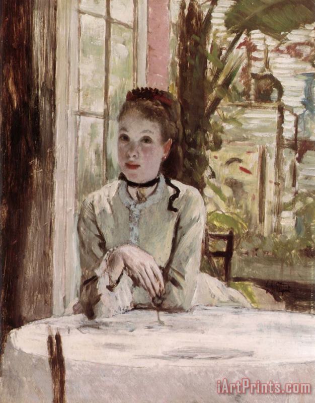 James Jacques Joseph Tissot A Woman in an Elegant Interior Art Painting