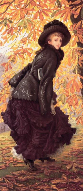 October painting - James Jacques Joseph Tissot October Art Print