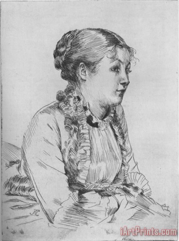 James Jacques Joseph Tissot Portrait of a Woman Art Print