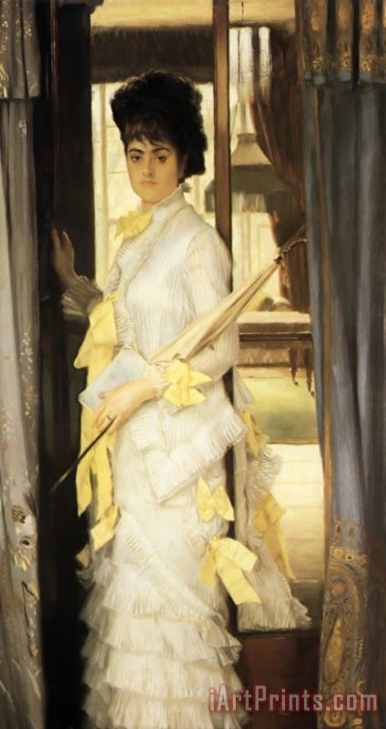 Portrait of Miss Lloyd painting - James Jacques Joseph Tissot Portrait of Miss Lloyd Art Print