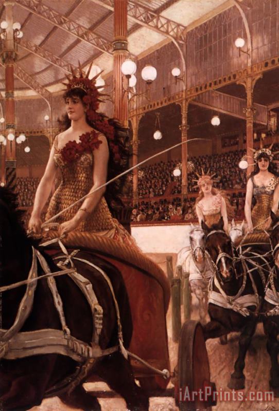 The Ladies of The Cars painting - James Jacques Joseph Tissot The Ladies of The Cars Art Print