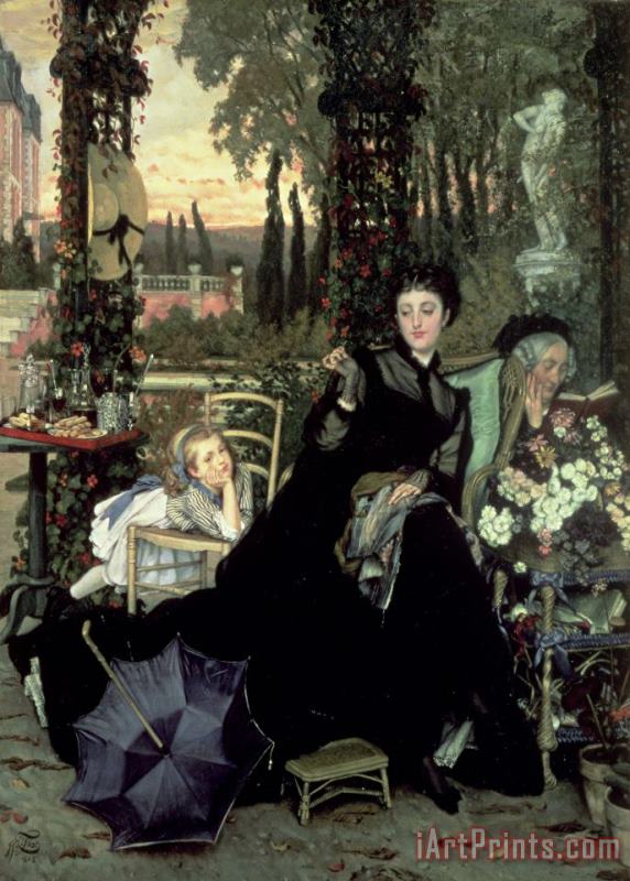 The Widow painting - James Jacques Joseph Tissot The Widow Art Print