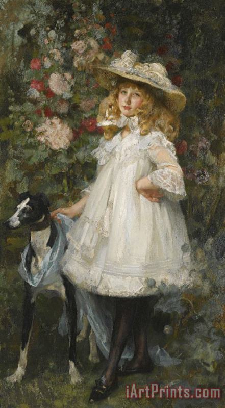 James Jebusa Shannon Portrait of a Young Girl Art Painting
