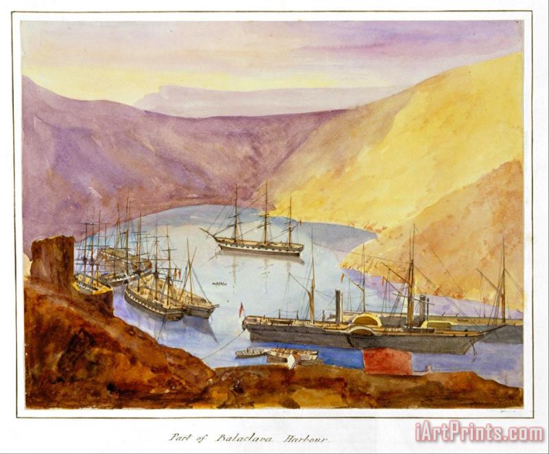 James Robertson  Port of Balaclava Harbour Art Print