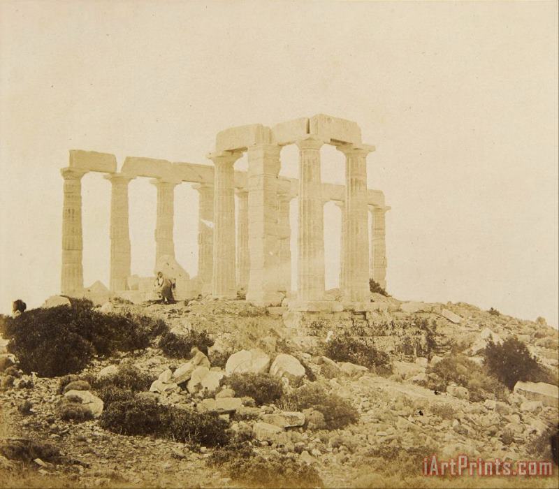 James Robertson  View of The Temple of Poseidon at Sounion From The Northeast Art Print