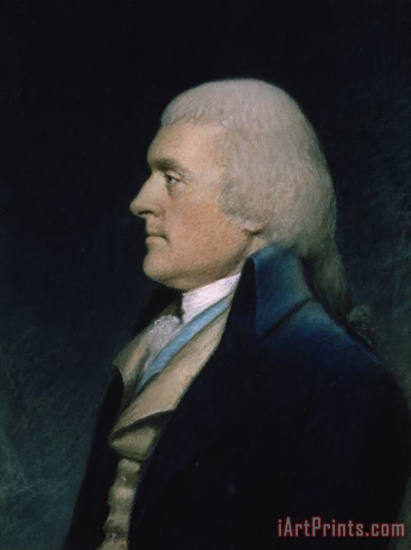 Thomas Jefferson painting - James Sharples Thomas Jefferson Art Print