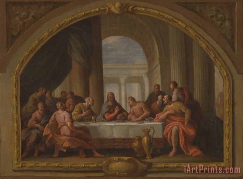 James Thornhill Sketch for 'the Last Supper,' St. Mary's, Weymouth Art Painting