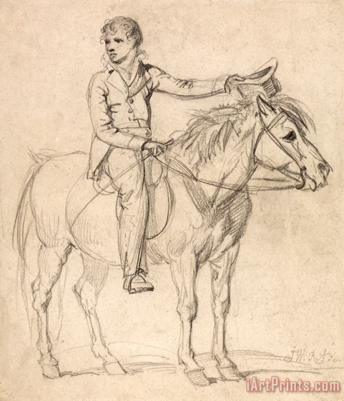 James Ward Lord Stanhope (later Earl of Chesterfield) As a Boy, Riding a Pony Art Print