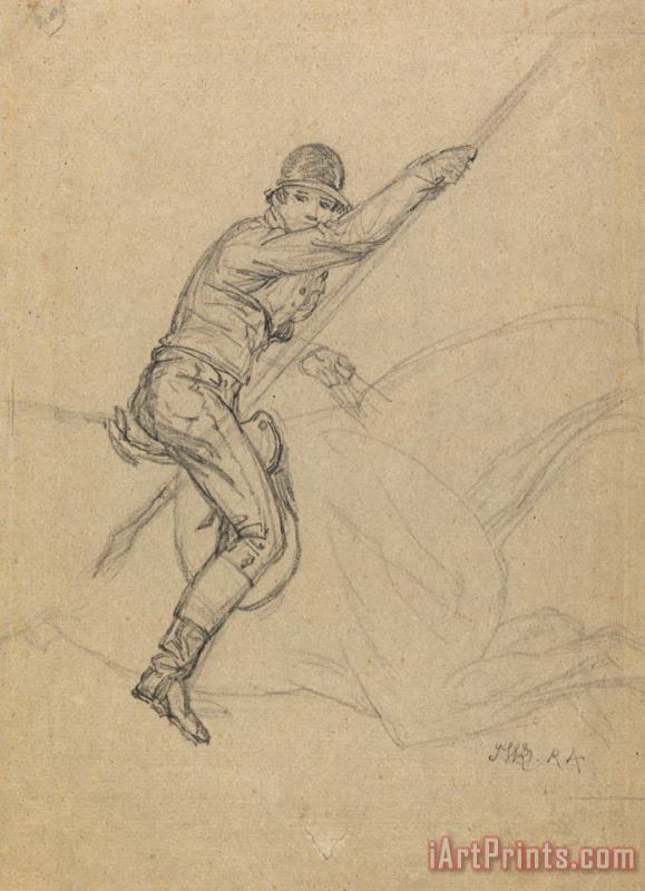 James Ward Sir Charles Blunt Hunting The Boar And Escaping From The Tiger a Study for One of a Set of Four Pai Art Painting