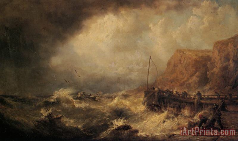 Shipwrecked painting - James Webb Shipwrecked Art Print