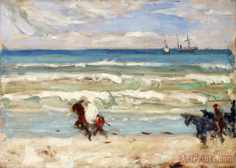 Beach Scene, Tangier painting - James Wilson Morrice Beach Scene, Tangier Art Print
