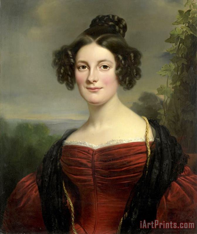 Catharina Annette Fraser (1815 92) painting - Jan Adam Kruseman Catharina Annette Fraser (1815 92) Art Print
