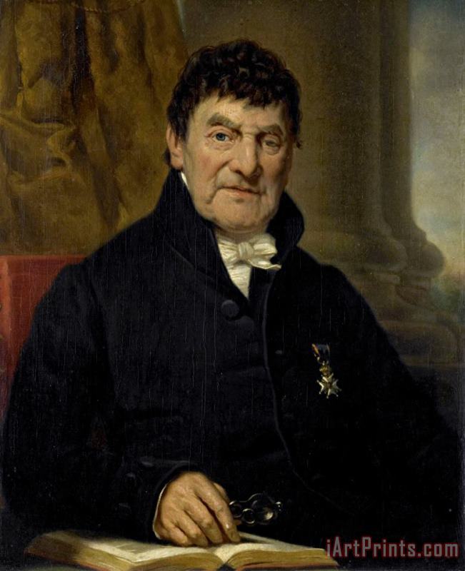Jan Adam Kruseman Portrait of Dr. Cornelis Hendrik a Roy, Physician And Biographer Art Painting