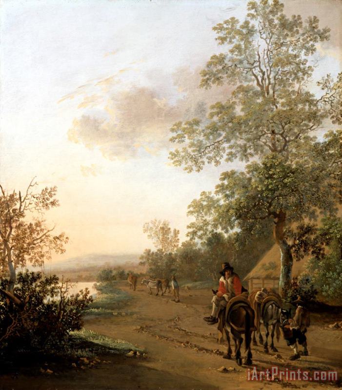 Jan Both Road by The Edge of a Lake Art Painting