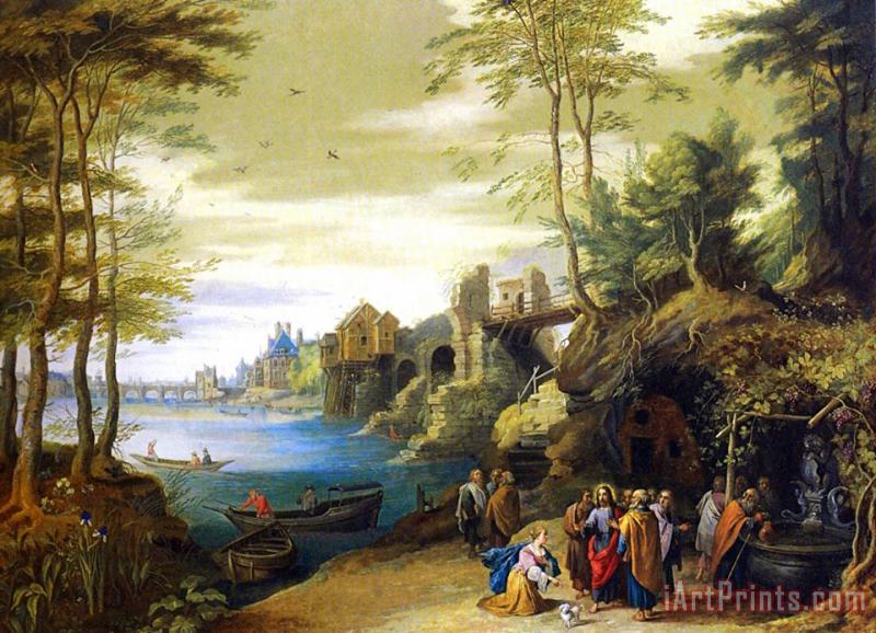 Jan Brueghel Christ And The Canaanite Woman Art Print