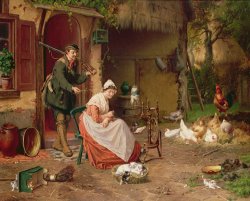 Jan David Cole Farmyard Scene