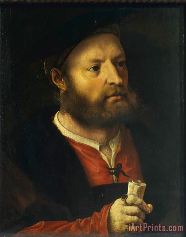 Jan Gossaert Portrait of a Man 2 Art Print