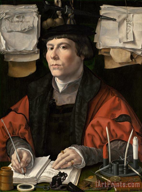Jan Gossaert Portrait of a Merchant Art Painting